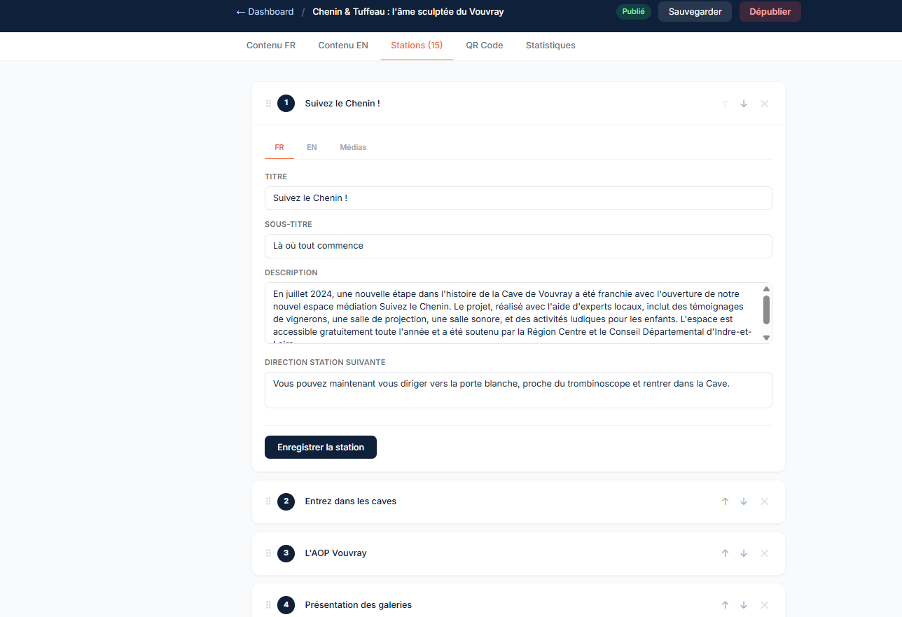 Interface CMS Merci Gabin